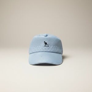 Kangol Pale Blue Mesh Cap with Kangaroo Logo And Adjustable Strap
